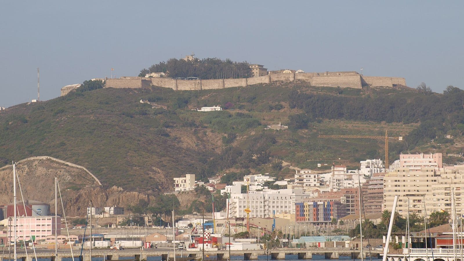 Ceuta, Fortaleza de Hacho. File photograph.